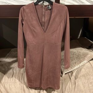 Mauve Velvet Dress